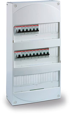 TABPC3RAUTO Tableau électrique Précâblé 3 Rangées 2xID63A-13 Disj. 4.5kA Auto