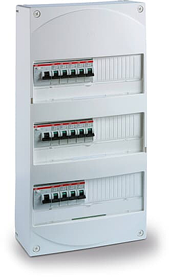 TABPC4RAUTO Tableau électr. Précâblé 3 Rangées 3xID63A-15 Disj.4.5kAAuto