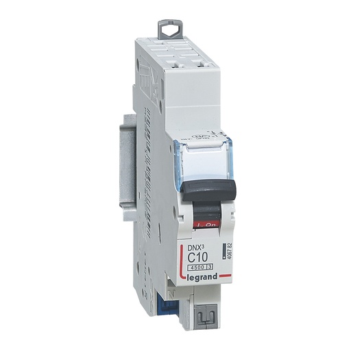 [LEG406782] Disjoncteur DNX³ 4500 - auto/auto - U+N 230V~ 10A - 4,5kA - courbe C - 1 module