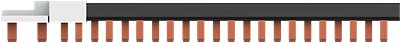[ABB190160] PSN 2/24 FI-SN - Peigne horizontal P+N SN201 et ID FH202- (Mini de Cde 5Kits)