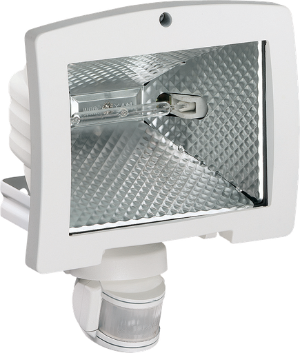 [HAG52032] Projecteur halogène à économie énergie 400W avec détecteur infrarouge 140° blanc