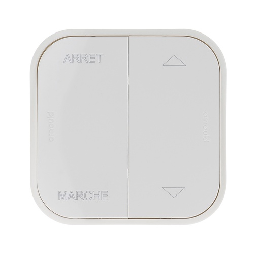 [ARD54208] Interrupteur individuel de volets roulants saillie Profil Eco - blanc